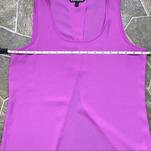 Express Semi Sheer Split Back Tank Top - Picture 7 of 7